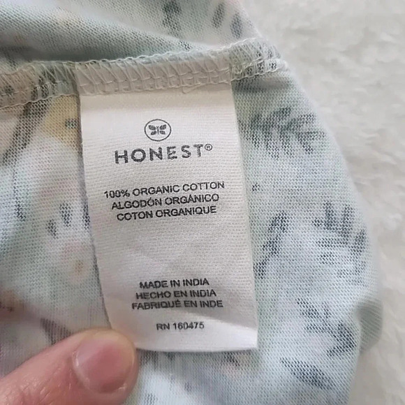 Honest Baby 2-Pack Rompers, Pink/ Blue/Stripes, 3-6 Mos, NWT - Picture 7 of 13